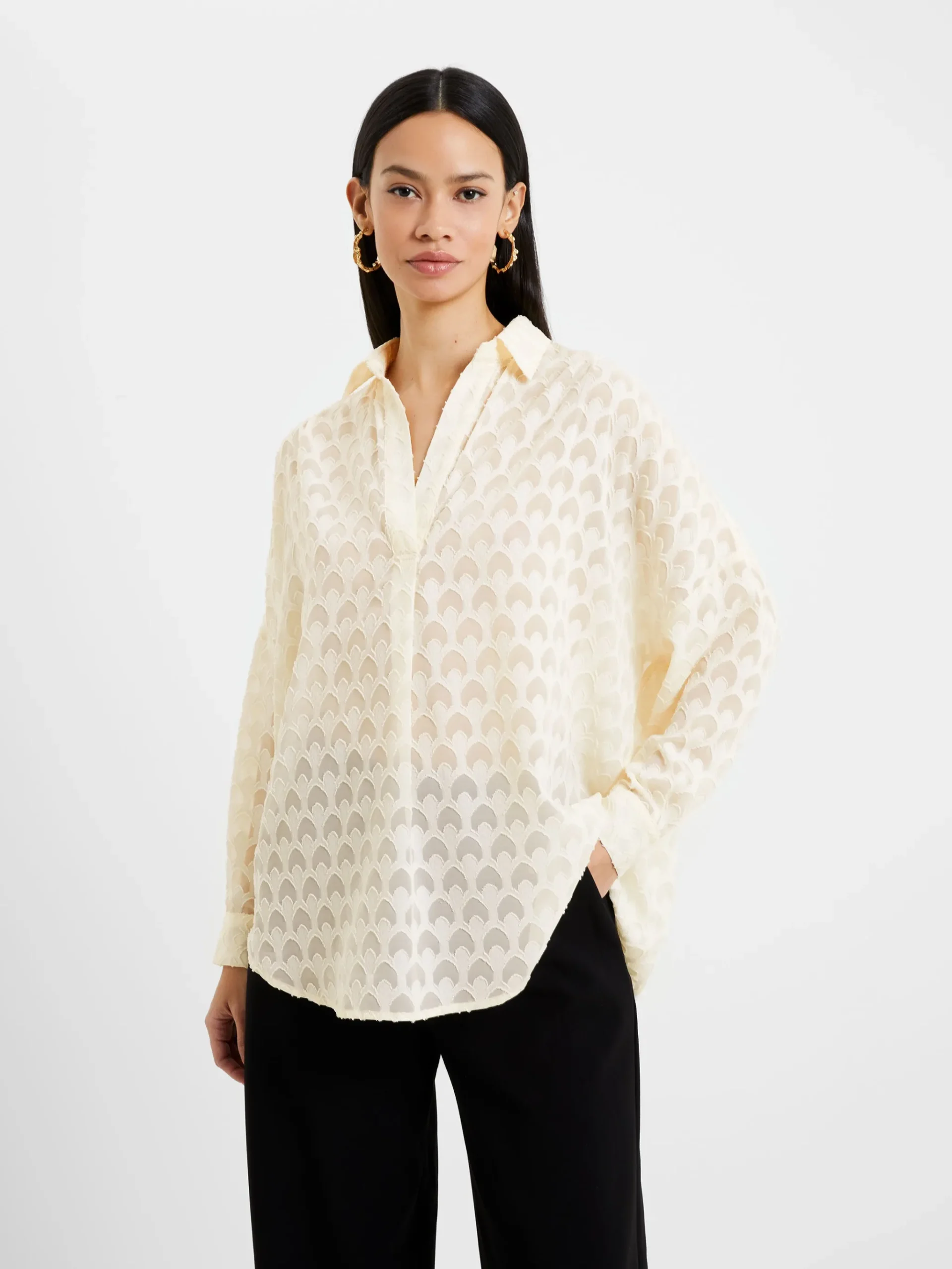 Geo Burn-Out Popover Shirt