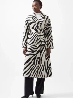 Grace Zebra Belted Coat