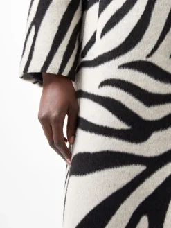 Grace Zebra Belted Coat
