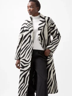 Grace Zebra Belted Coat