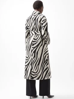 Grace Zebra Belted Coat