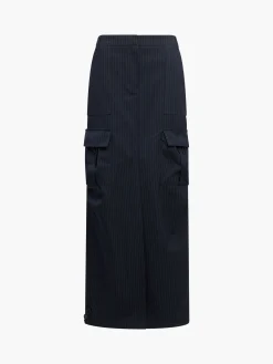 Hailey Pinstripe Cargo Skirt