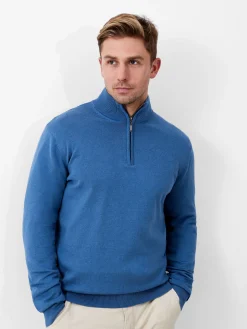 Half Zip Funnel Neck Jumper