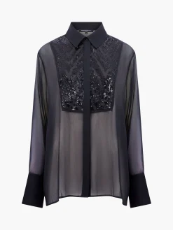 Hana Adalynn Sequin Bib Shirt