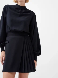 Harrie Suiting Pleated Mini Skirt