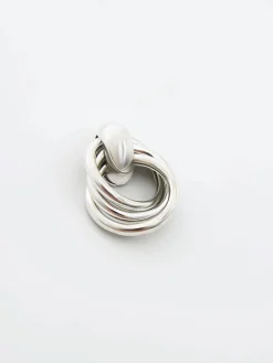 Interlocking Metal Knot Earrings