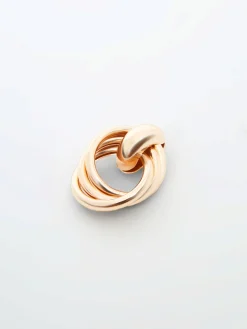 Interlocking Metal Knot Earrings