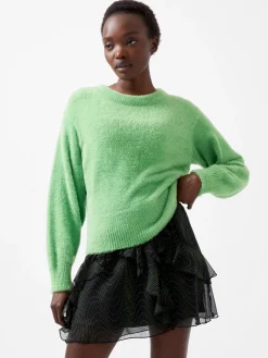 Jacelin Fluffy Crew Neck Jumper