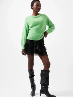Jacelin Fluffy Crew Neck Jumper