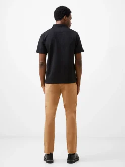 Jacquard Short Sleeve Polo Shirt