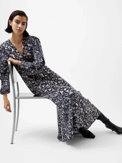 Jeannie Chiara Drape Midi Dress