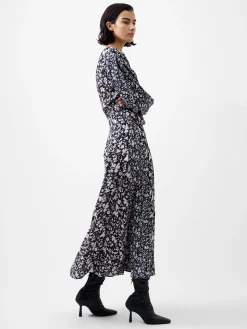 Jeannie Chiara Drape Midi Dress