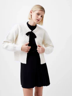 Kitty Recycled Bobble Bow Cardigan