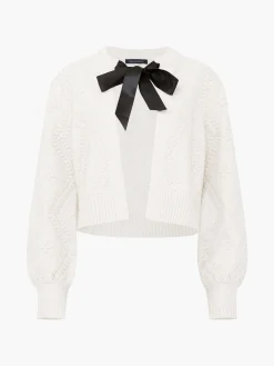 Kitty Recycled Bobble Bow Cardigan