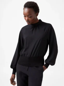 Krista Knit Long Sleeve Stand Neck Top