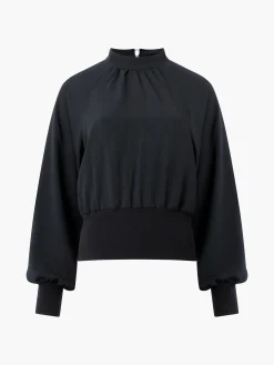 Krista Knit Long Sleeve Stand Neck Top