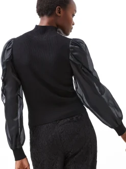 Krista Organza Puff Sleeve Top