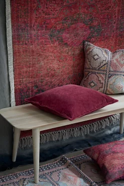 Large Recycled Crimson Cassis Rug