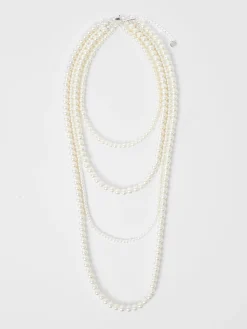 Layered Faux Pearl Necklace