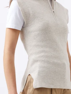 Lightweight Recycled Vhari Half Zip Vest