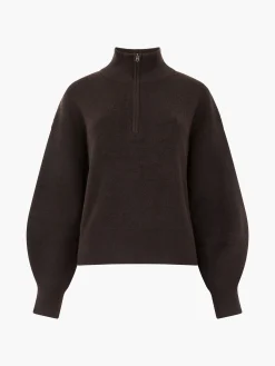 Lightweight Vhari Recycled Half Zip Jumper