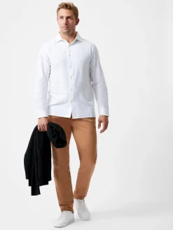 Long Sleeve Linen Blend Shirt