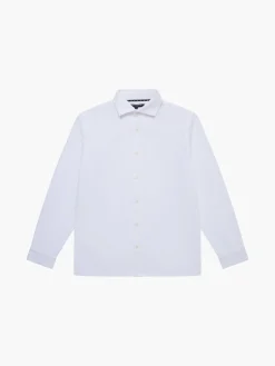 Long Sleeve Linen Blend Shirt