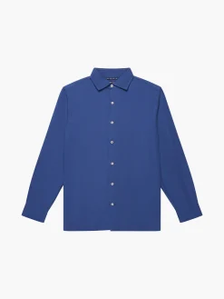 Long Sleeve Linen Blend Shirt