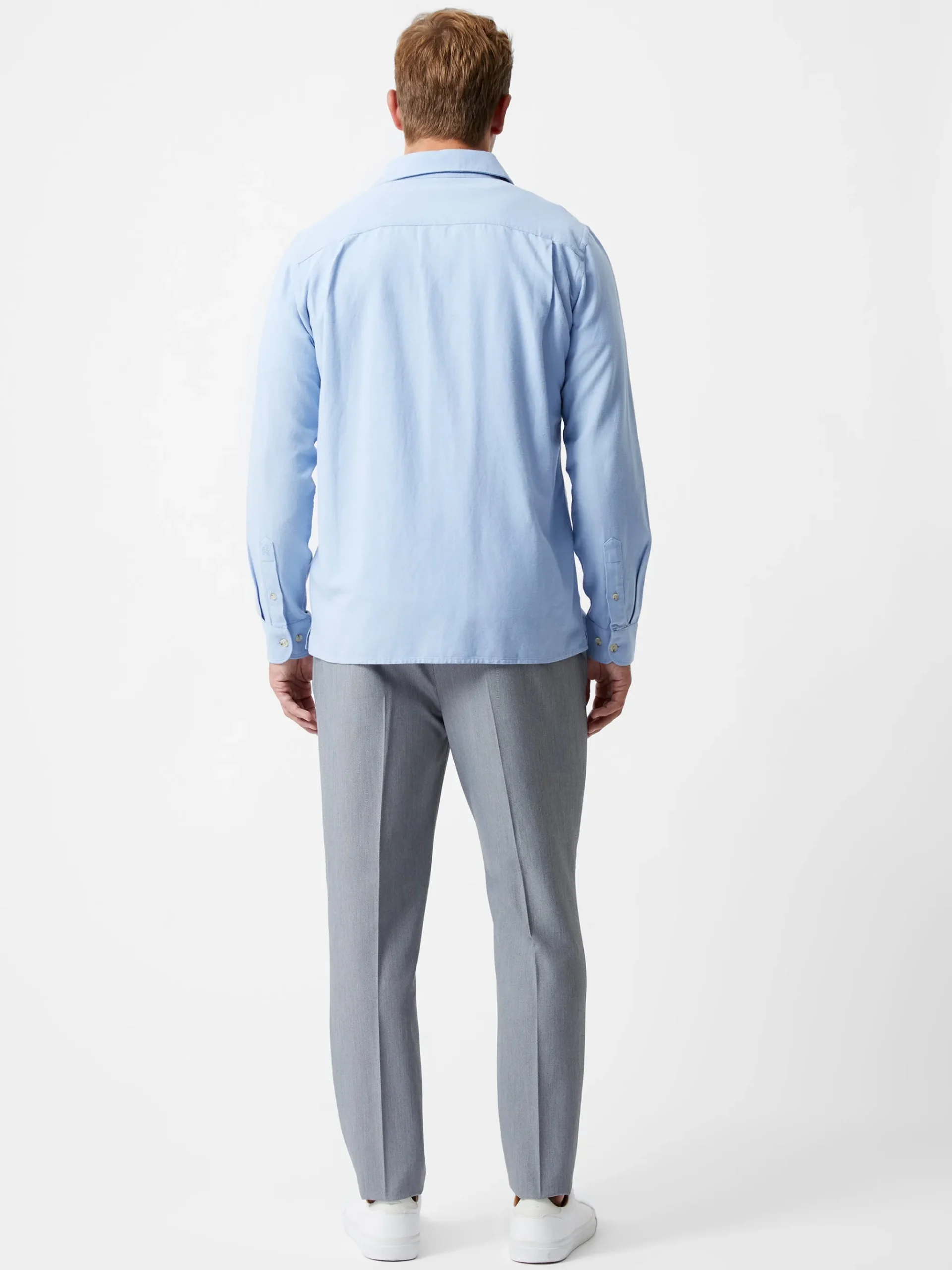 Long Sleeve Linen Blend Shirt