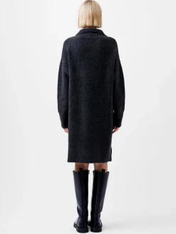 Maddox Half Zip Long Sleeve Knit Dress