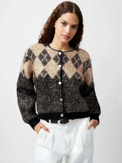 Mavis Argyle Tinsel Long Sleeve Cardigan