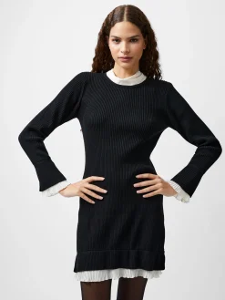 Melody Pleated Mix Mini Dress