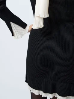 Melody Pleated Mix Mini Dress