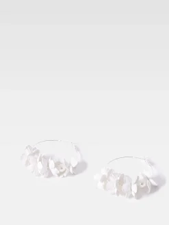 Metal Floral Earrings