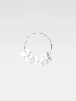 Metal Floral Earrings