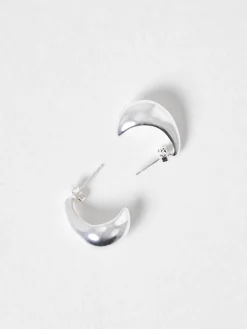 Metal Half Hoop Earrings
