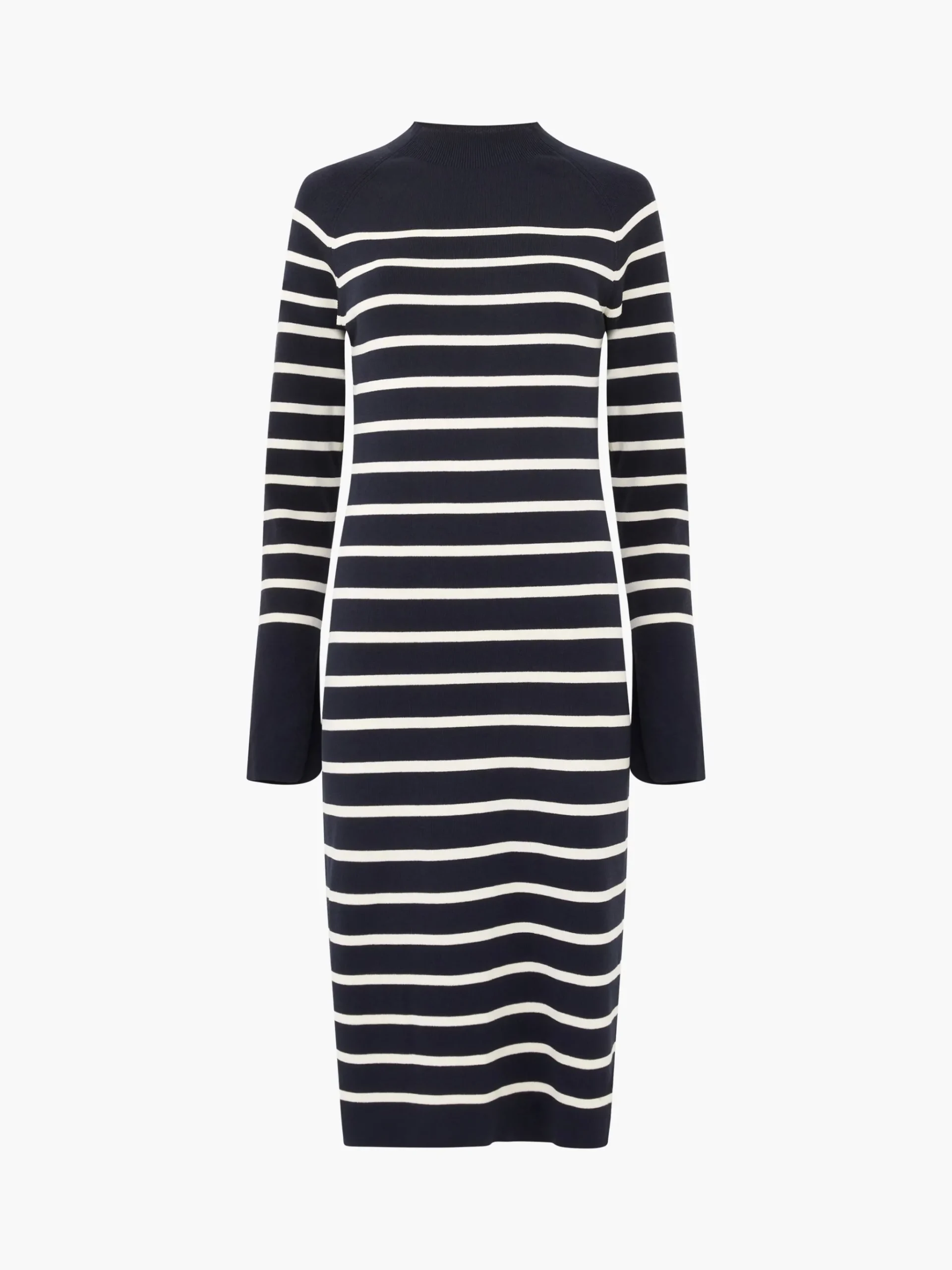 Milena Striped Knit Midi Dress