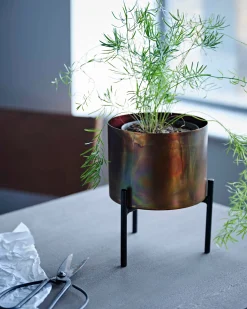 Molten Copper Desktop Planter