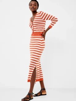 Nesta Stripe Midi Skirt