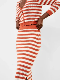 Nesta Stripe Midi Skirt