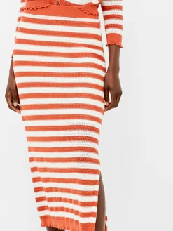 Nesta Stripe Midi Skirt