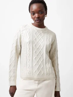 Otilia Foil Cable Knit Jumper