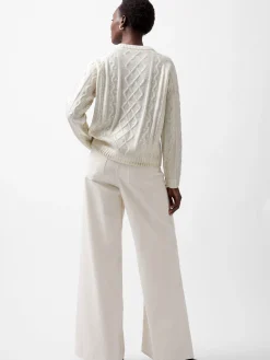 Otilia Foil Cable Knit Jumper