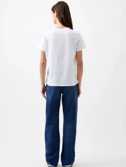 Paris Rose Embroidery T-Shirt