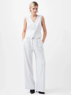 Pinstripe Cropped Waistcoat