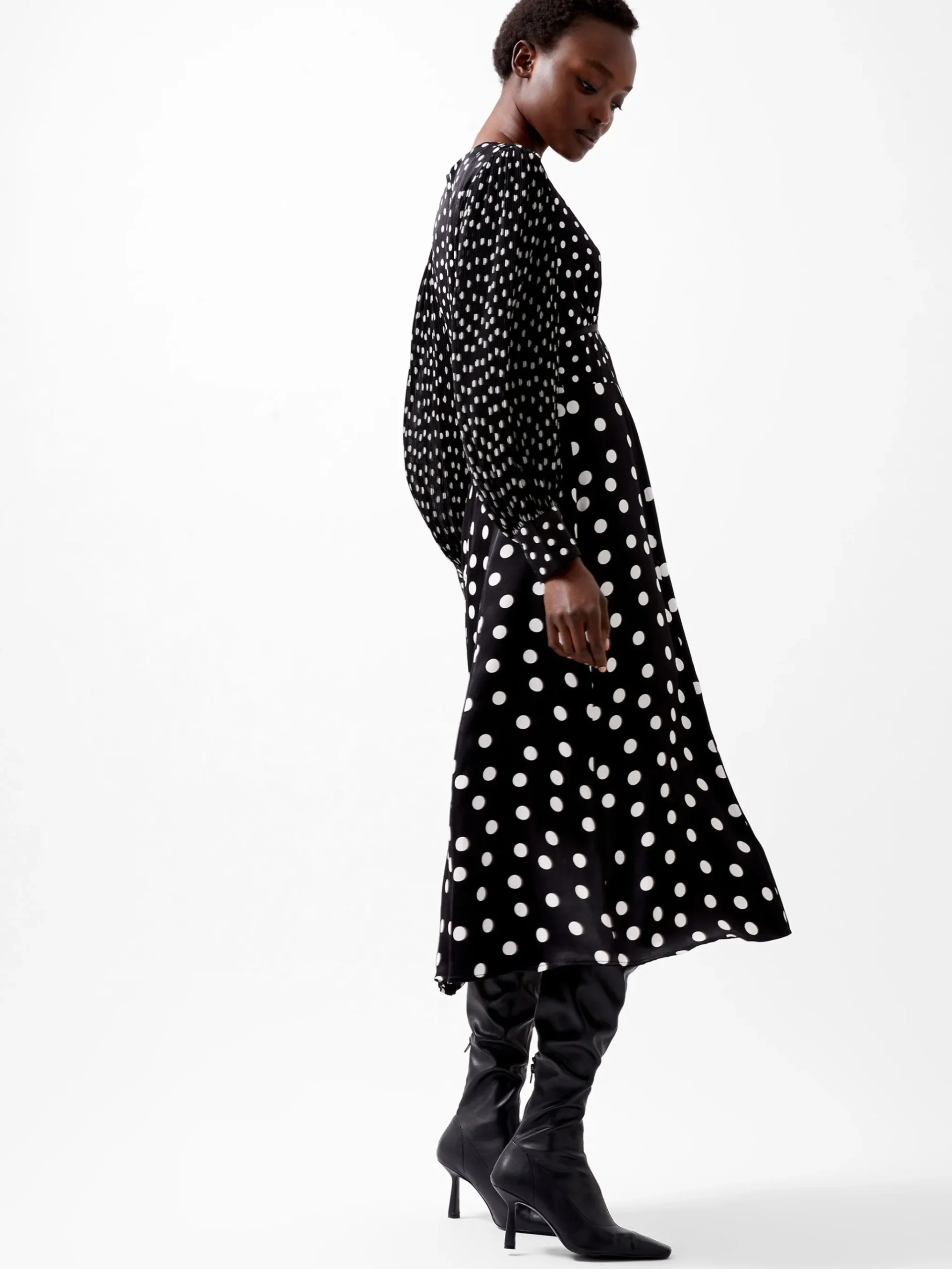 Polka Dot Candice Satin Dress