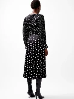 Polka Dot Candice Satin Dress