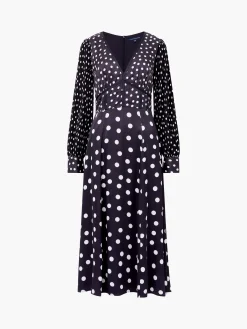 Polka Dot Candice Satin Dress