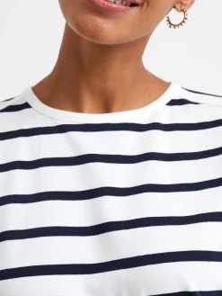 Rallie Stripe Slash Neck Top