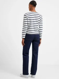 Rallie Stripe Slash Neck Top
